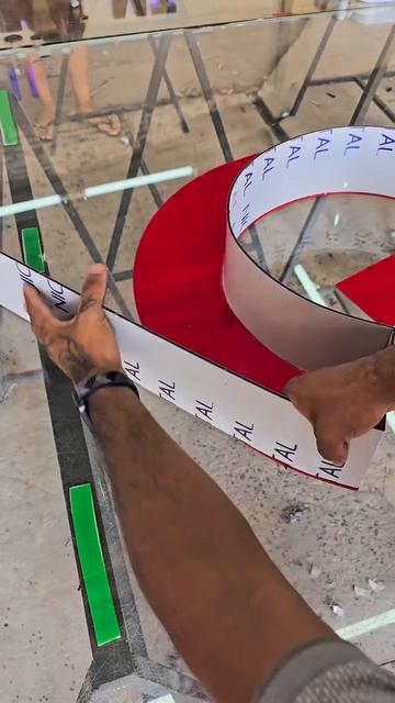 Изготовление буквы из пластика