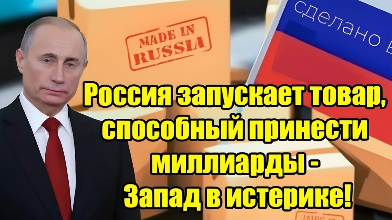 Россия запускает продукт на миллиарды — Запад в панике!