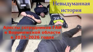 Аресты сотрудников ГАИ в Воронежской области в 2025-2026 годах. Невыдуманная история.