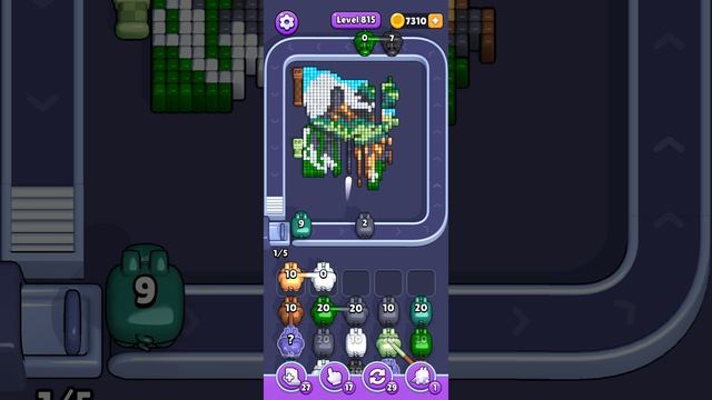 Прохождение 815 уровня Pixel Flow