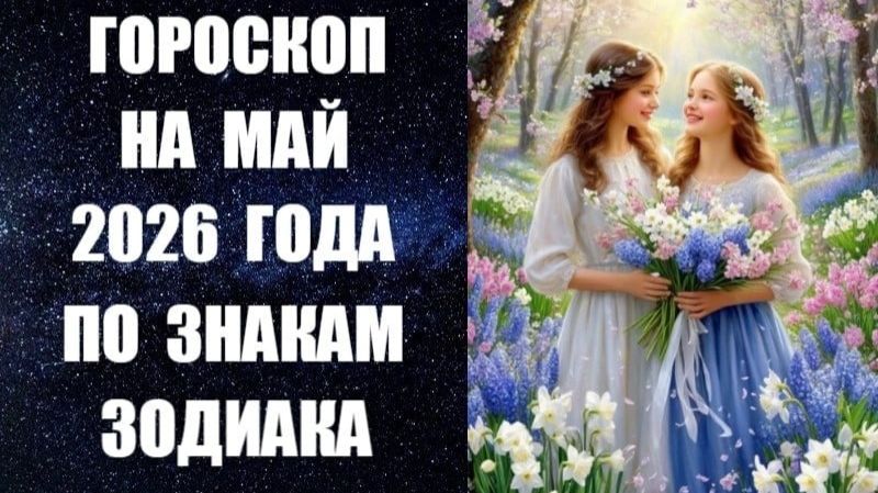 ГОРОСКОП НА МАЙ 2026 ГОДА ПО ЗНАКАМ ЗОДИАКА