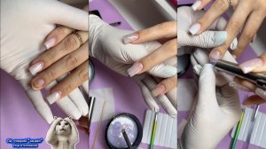 Ноготь «зацвёл»😱/Наращивание на ВФ/Покрытие Гелями с эффектом