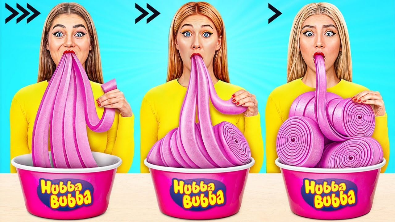 Быстрая Средняя или Медленная Скорость Еды Челлендж # Смешные Челленджи с Едой от Bubba DO Challenge