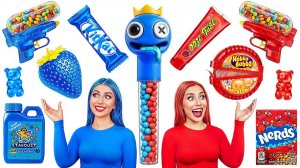 Красная еда vs Синяя еда Челлендж # Смешные Cитуации с Bubba DO Challenge