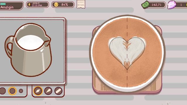 Прохождение Хороший кофе.Отличный кофе #8 Выполнение квеста по рисункам на латте