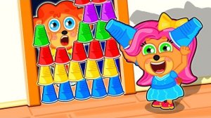 Маша и Леопольд. Стаканчики в дверях - Мультик для детей - Lion Family на русском