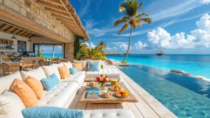 Дневной джаз у океана 🌴 Лёгкая музыка для отдыха, релакса и летнего настроения