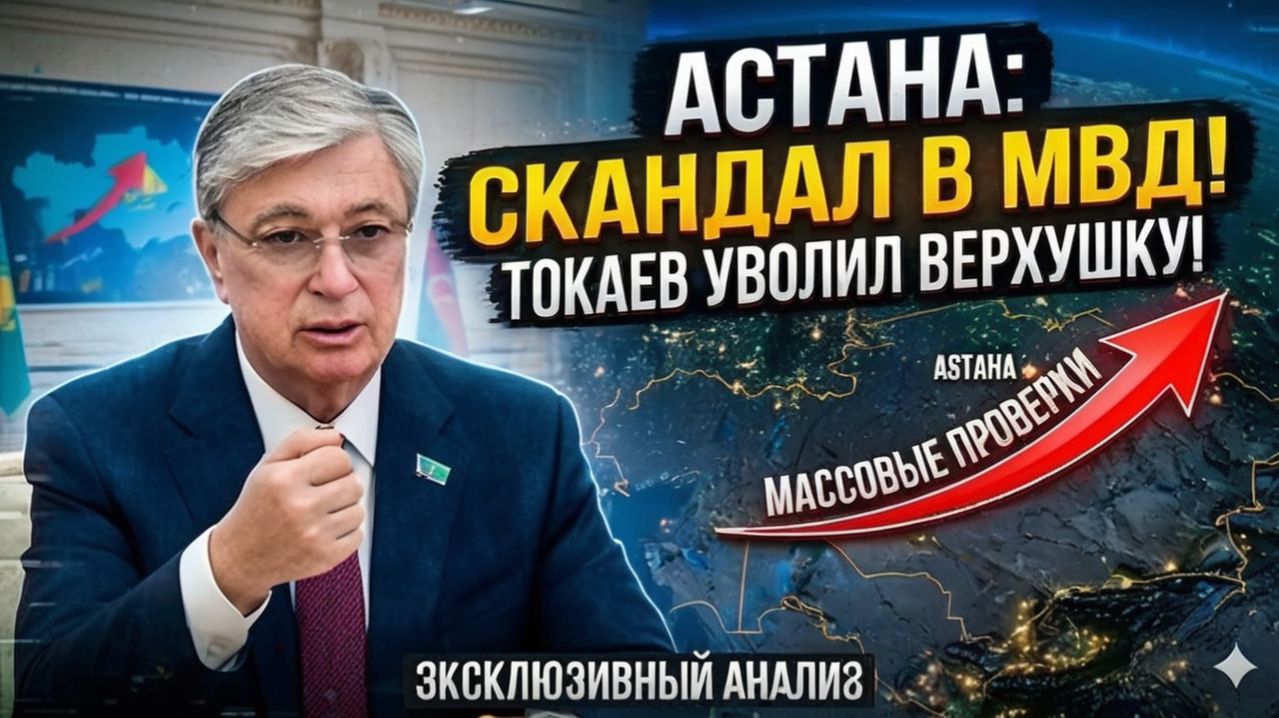 Скандал в Астане Токаев РЕЗКО уволил верхушку МВД — начались массовые ПРОВЕРКИ