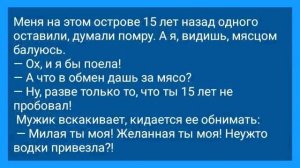 Стюардесса_и_Преступник_на_Необитаемом_Острове!_Анекдот_Дня_для