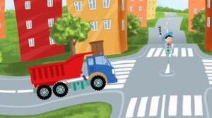 🍿 СВЕТОФОР - обучающая детская песенка мультик про машинки. Учим правила дорожного движения.