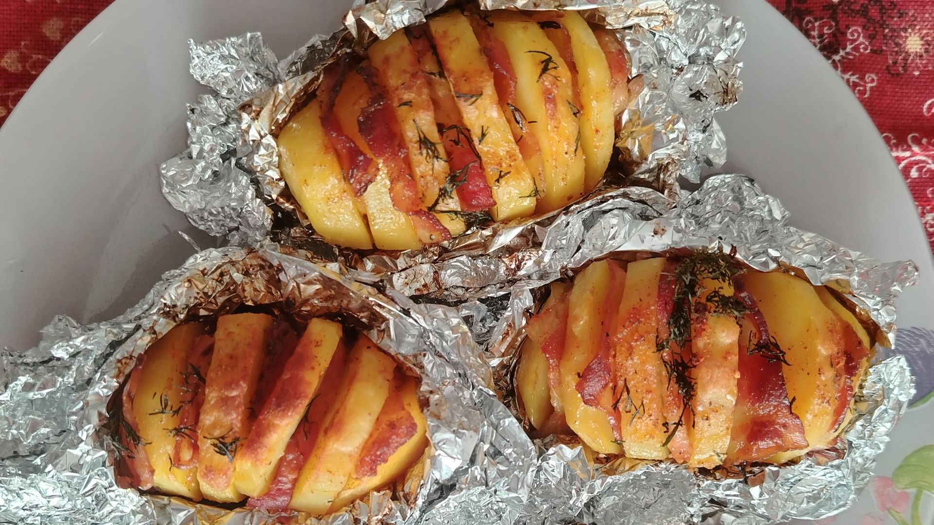 Запечённый картофель с начинкой