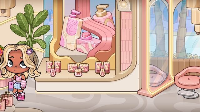 .mp4 видео как иду менять причёску в аватар world 🌸