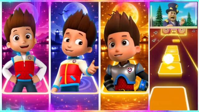 Райдер против Райдера! 🐾 Эпичная битва скинов в Tiles Hop: Щенячий патруль зажигает