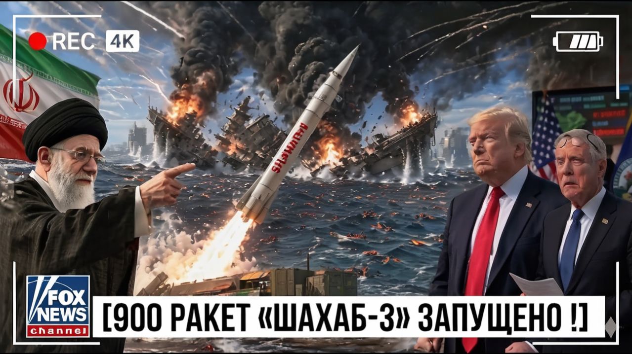 ИРАН ВЫПУСКАЕТ 900 РАКЕТ ШАХАБ-3 ПО USS RONALD REAGAN  8 400 МОРСКИХ ПЕХОТИНЦЕВ США В ЛОВУШКЕ В МОРЕ