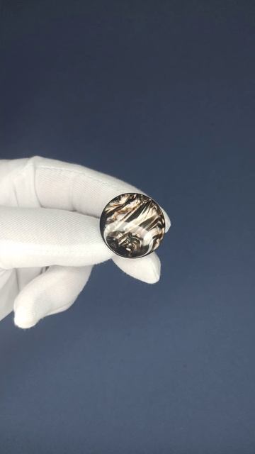 Пуговицы темно-коричневые (размер № 44), Артикул 00454