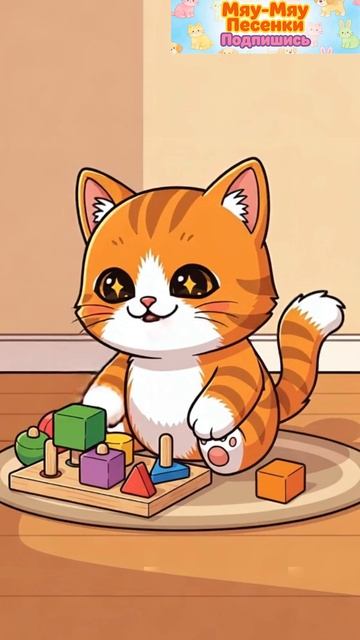 Котёнок Гав и головоломка | Поставь лайк, чтобы он развивал логику 🧩😿😻