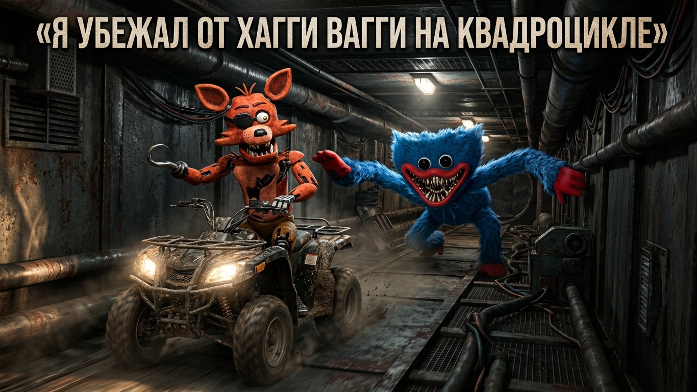 Я Сбежал От Хагги Вагги На Квадроцикле - Побег от Блогера Мод На Хагги Вагги