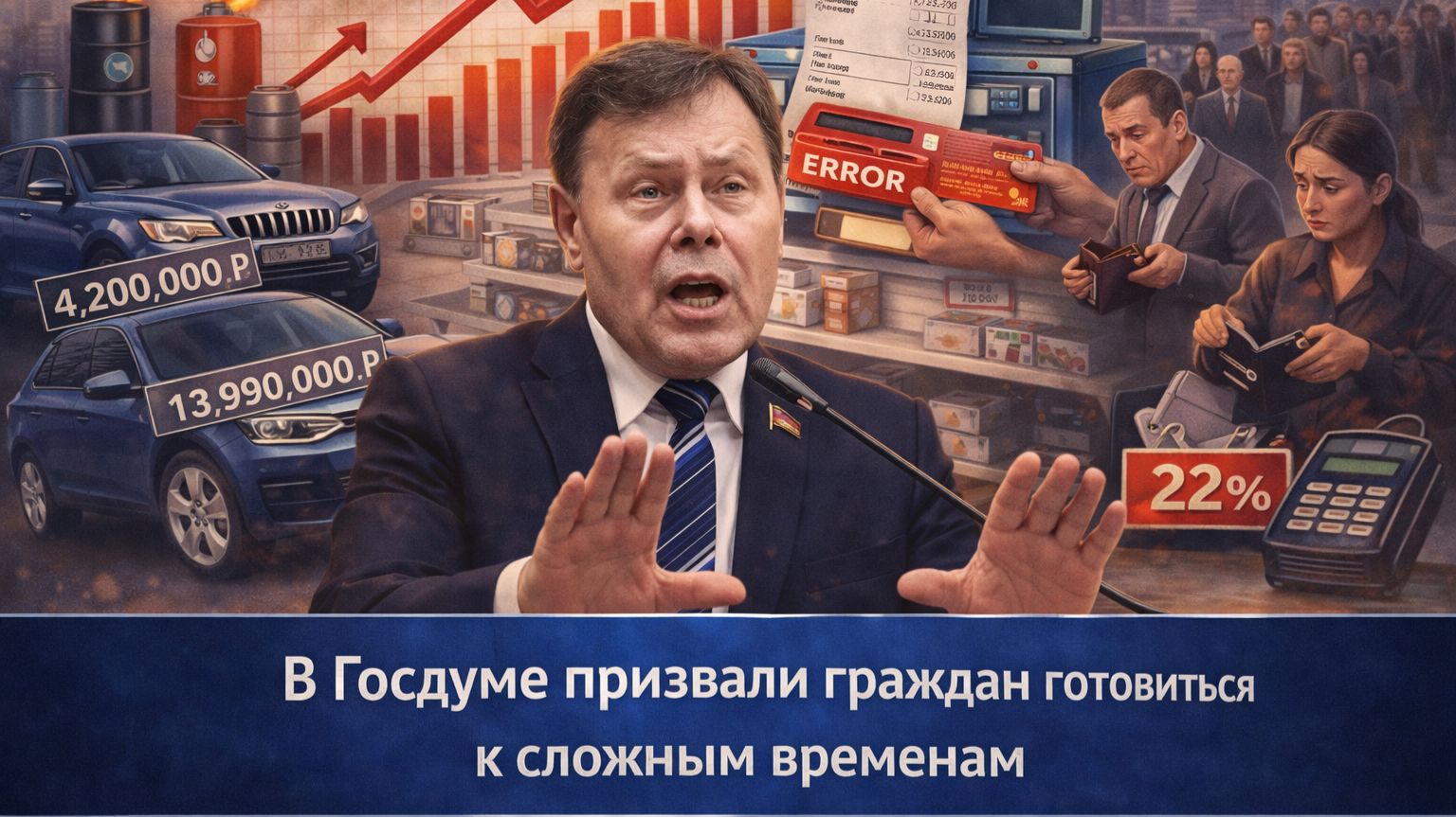 В Госдуме призвали россиян готовиться к сложным временам