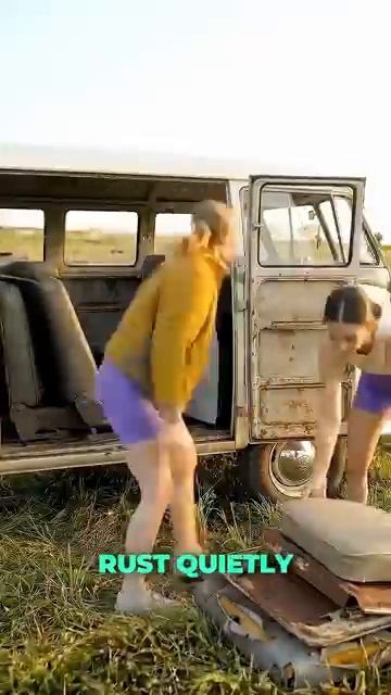 We Turned an Abandoned VW Bus into a Cozy Tiny Home VWBus Restoration Transformation VintageVW [get.