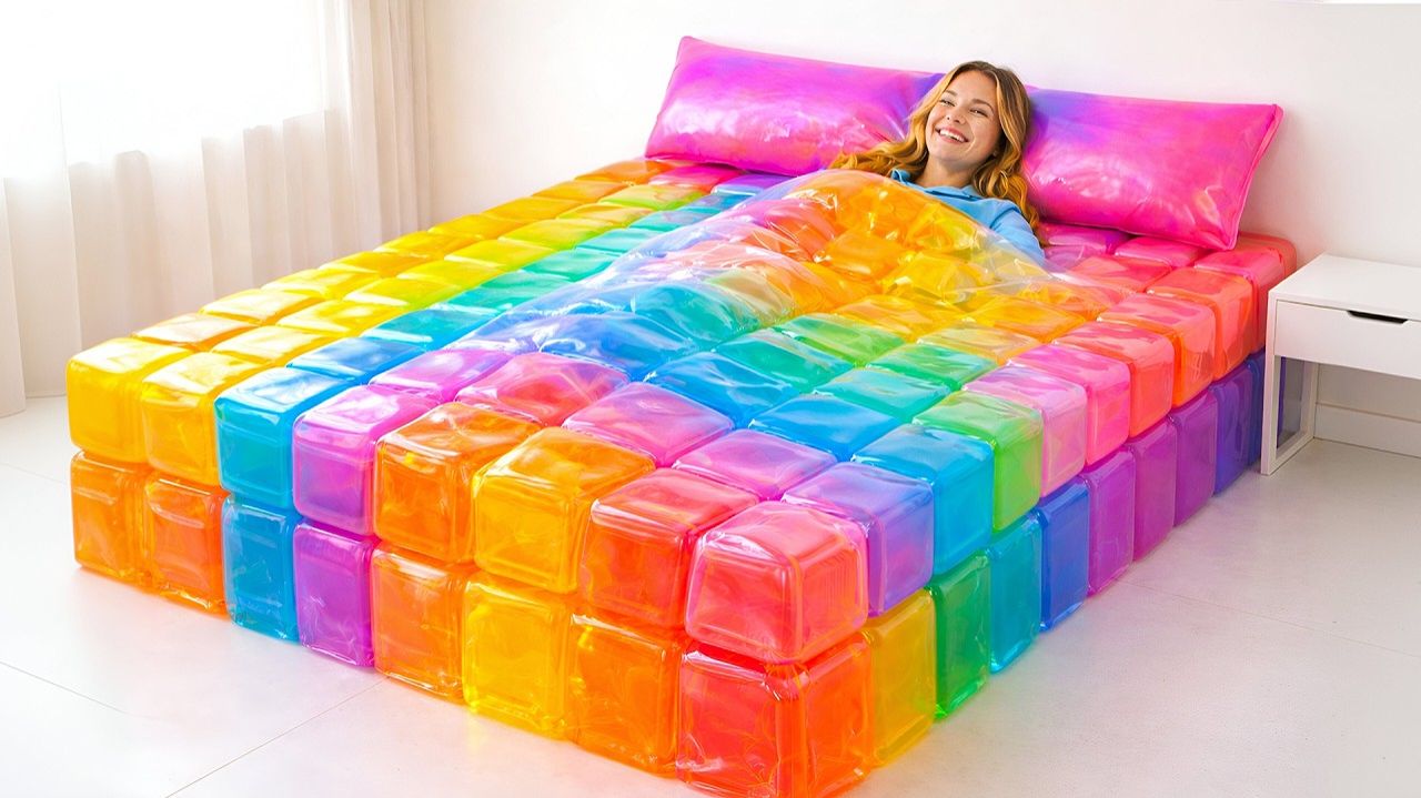 Какую безумную кровать вы бы выбрали сегодня вечером? 99% не могут определиться… Самое приятное ASMR