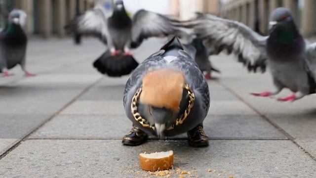САМЫЙ КРУТОЙ ГОЛУБЬ… пока не увидел ХЛЕБ 😂