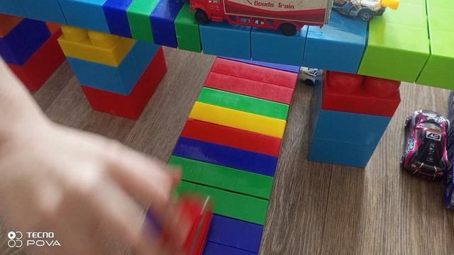 Построили мост с эстакадой. Тестируем 🚙🛻🏎🚘🚗