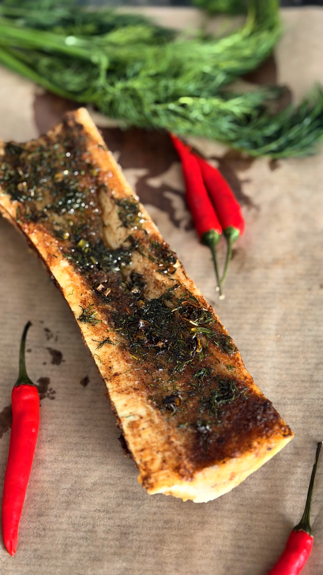 Запекаю мозговую кость в аэрогриле Demiand😍