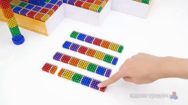 Собираем из магнитного конструктора. Мультики для детей