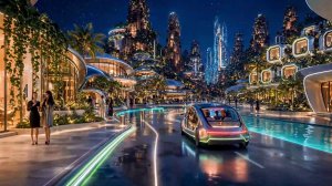 Мягкий дождь над городом 2210 года