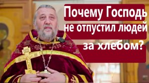 Почему Господь не отпустил людей за хлебом? Священник Игорь Сильченков