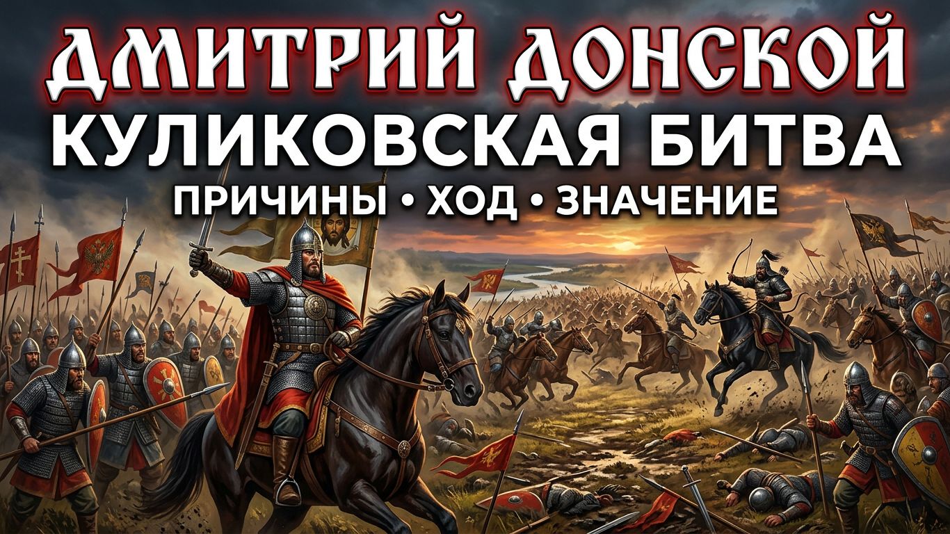 Дмитрий Донской. Куликовская битва: причины, ход, значение