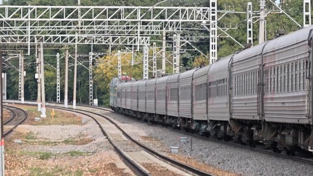 наконец-то попался! ЧС7-199 с поездом №232 Ейск–Москва