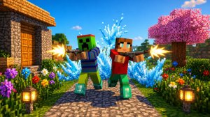 Юра и мама строят будущий городок. Часть 2