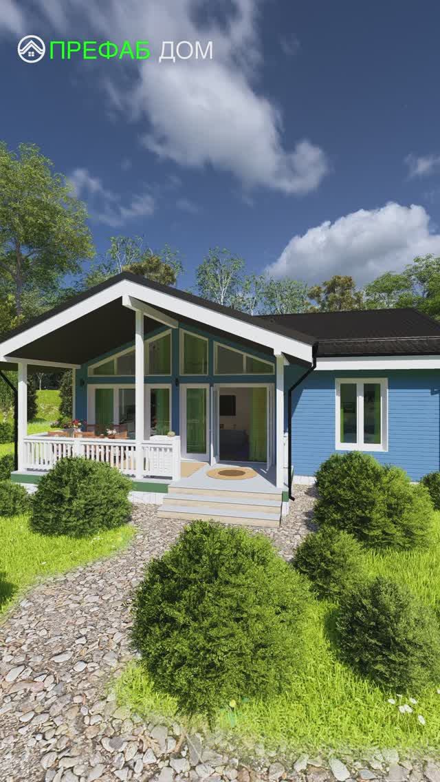 Дом, где есть всё — 3 спальни, терраса и второй свет | Аквамарин К111-1