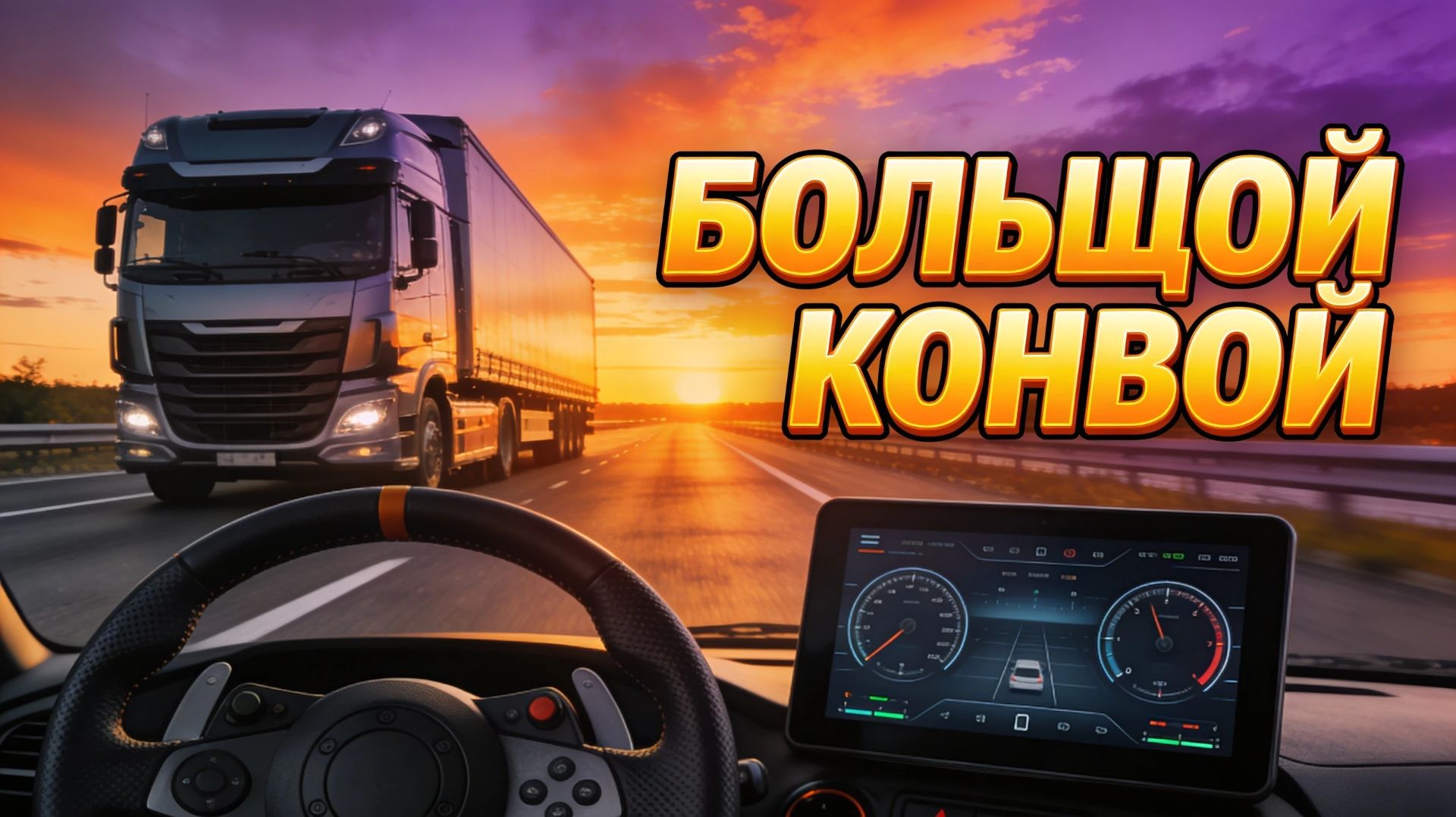 🚛 БОЛЬШОЙ КОНВОЙ & ТЕСТ РУЛЯ! Вместе с SavageWolfrmGaming  | SIM Dashboard