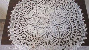 САЛФЕТКА КРЮЧКОМ "СЕРЕБРИСТЫЙ ИНЕЙ" - БОЛЬШАЯ И ИЗУМИТЕЛЬНО КРАСИВАЯ. ЧАСТЬ 1