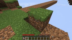 Строю мост с одного острова на другой в майнкрафт