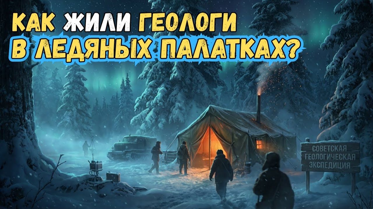 Таёжная романтика при -50°C# Жизнь в зимней экспедиции