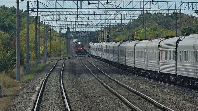 8 поездов за 40 минут стоянки на обгоне  воронежский ход  Перевальская