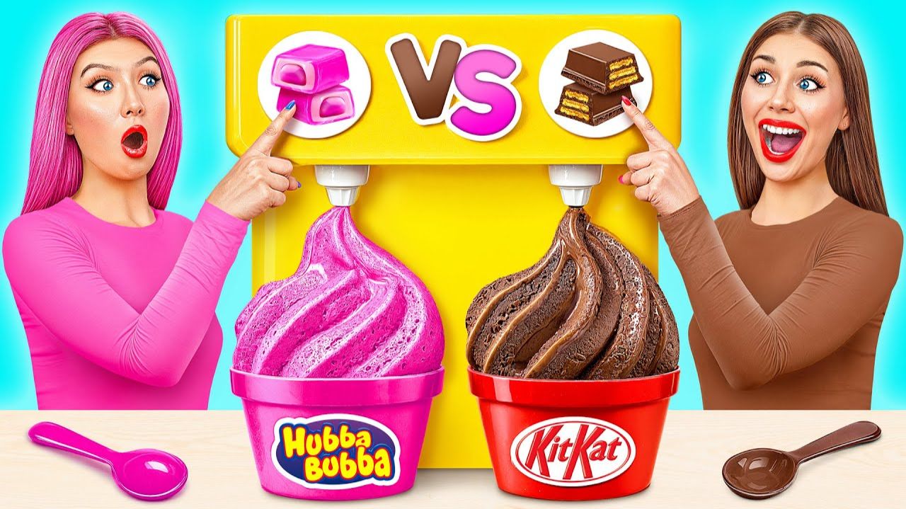 Жевательная Резинка Vs Шоколадная Еда Челлендж # Смешные Моменты от Bubba DO Challenge