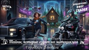 🎧АУДИОКНИГА ПОЛНОСТЬЮ 🤫 Тайны, которые ездят на мотоциклах 🛵 городское фэнтези 🌟 ЧАСТЬ  2️⃣