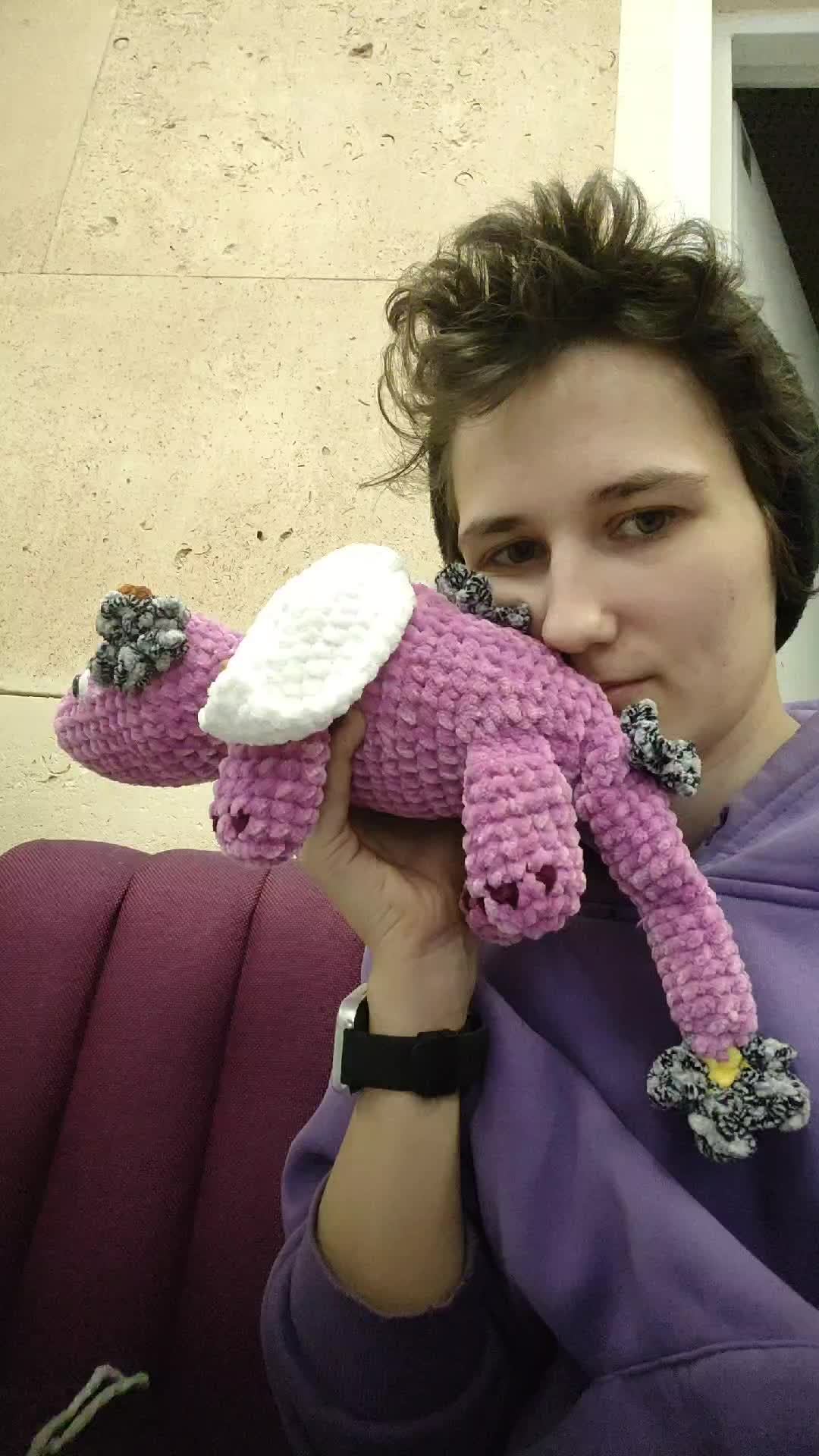 Вяжем дракончика крючком 🧶 🐾