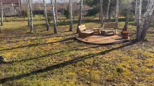 Коллекция гнезд). Демонтировала прудик. Круглая дорожка