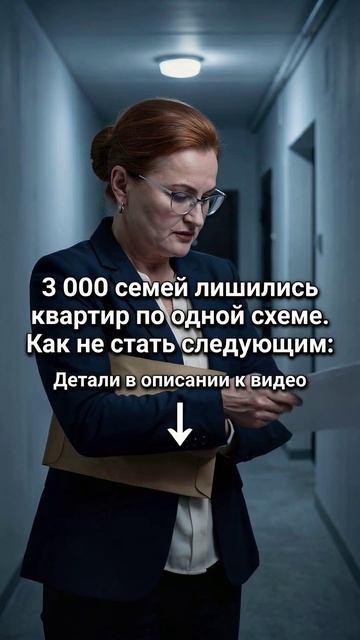 3 000 семей лишились квартир по одной схеме. Как не стать следующим: