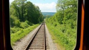 Бесконечный путь: железная дорога, уходящая в лето, 2 часа равномерного стука для сна