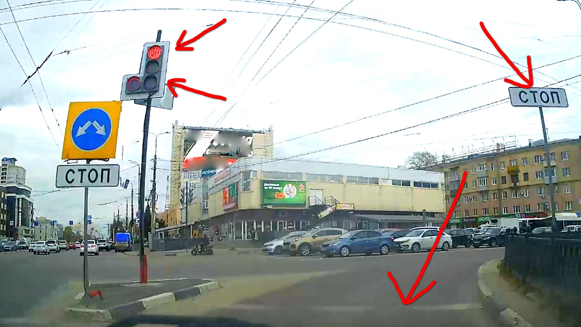 Воронеж : Полное незнание ПДД....