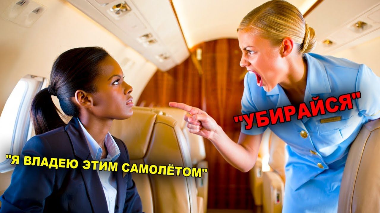 Стюардесса Ударила Чернокожую Женщину, А Позже Узнала, Что Это — Миллиардерша и Хозяйка Самолёта!