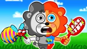 Маша и Леопольд. Комар высасывает цвета - Мультик для детей - Lion Family на русском