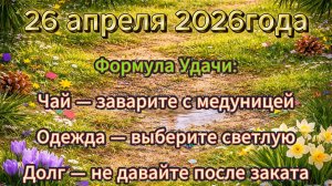 Народные приметы на 26 апреля 2026 года