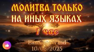 ✨🛐🔥 1 ЧАС МОЛИТВЫ ТОЛЬКО НА ИНЫХ ЯЗЫКАХ 🔥🛐✨